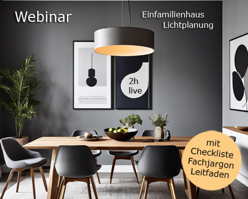 Webinar Lichtplanung Haus oder Wohnung