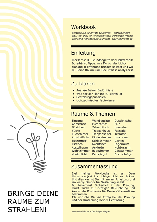 ebook Workbook Inhalt Lichtplanung