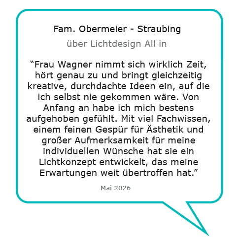 Kunden Rezension Lichtdesign EFH