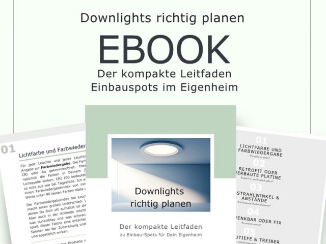 Ebook - Downlights richtig planen - der kompakte Leitfaden