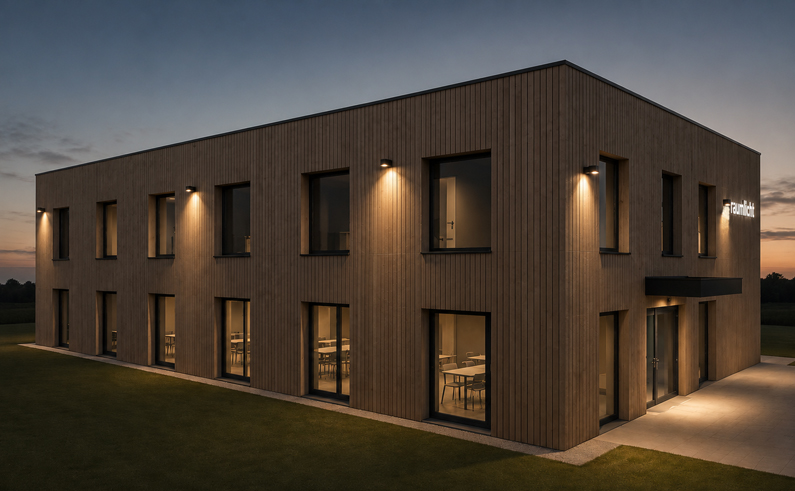 Bürogebäude Außenbeleuchtung Fassade